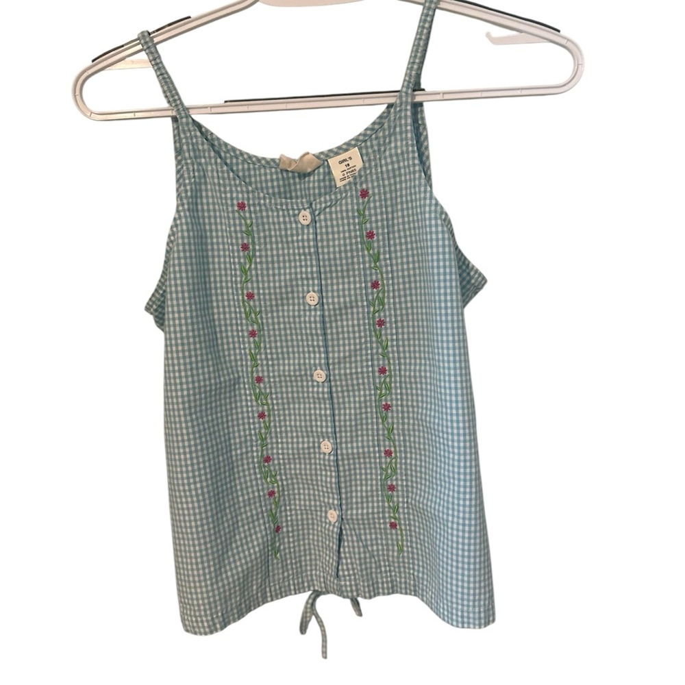 L.L Kids by L.L bean button‎ up little girls top size 18